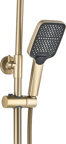 Zuhanyszett PREMIUM REA JOE Brush Gold