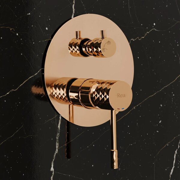 Zuhanyszett rejtett Rea Lungo Diamond Copper + box