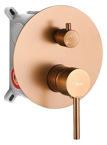 Fürdőkád csaptelep Rea Lungo Brush Copper + Box