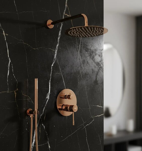 Zuhanyszett rejtett Rea Lungo Diamond Copper + box
