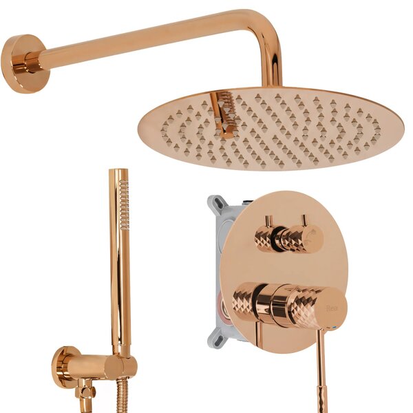 Zuhanyszett rejtett Rea Lungo Diamond Copper + box