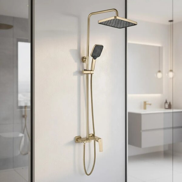Zuhanyszett PREMIUM REA JOE Brush Gold
