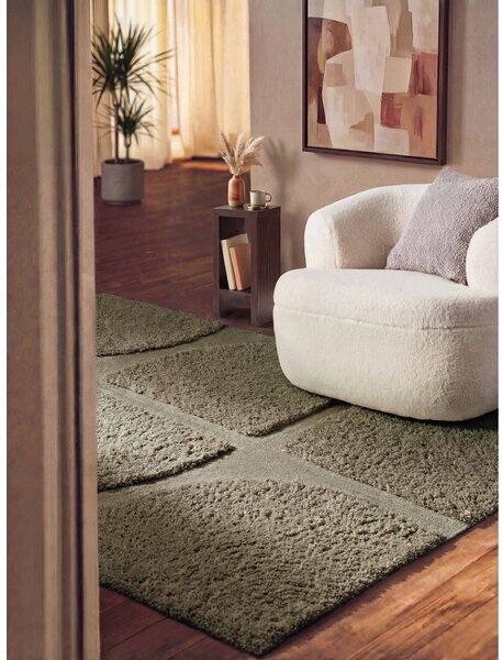 Khaki kézi szövésű szőnyeg 120x180 cm Lambeth Jasper – Ted Baker
