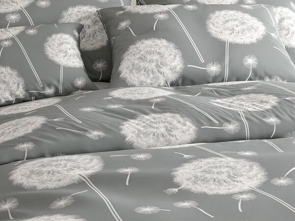 Pamut ágyneműhuzat DANDELION BLEND szürke hotel zsebes Ágyneműhuzat mérete: 70 x 90 cm | 140 x 200 cm