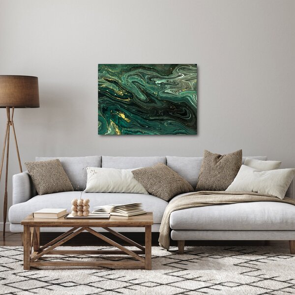 Kép - Zöld márvány (70x50 cm)
