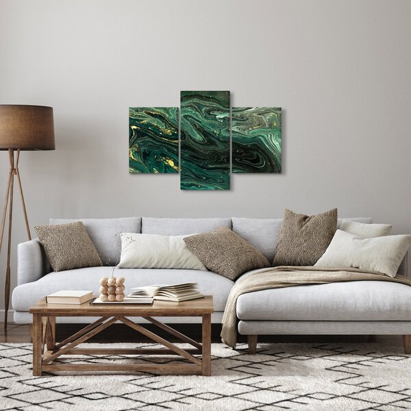 Kép - Zöld márvány (90x60 cm)
