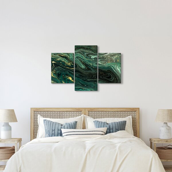Kép - Zöld márvány (90x60 cm)