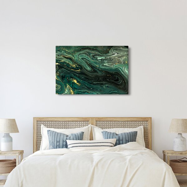 Kép - Zöld márvány (90x60 cm)