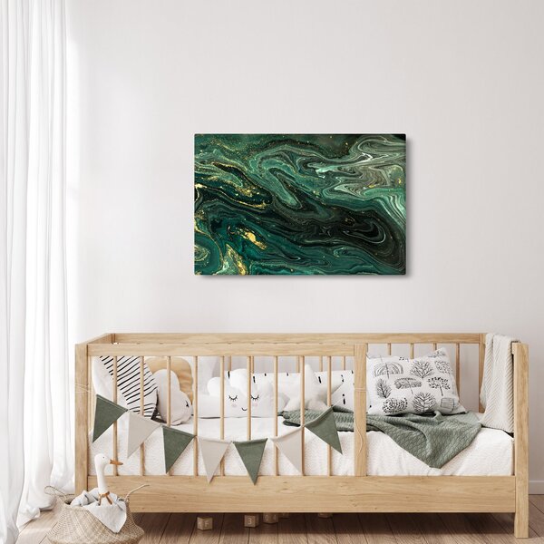 Kép - Zöld márvány (90x60 cm)