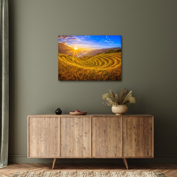 Kép - Rizs teraszok Vietnamban (70x50 cm)