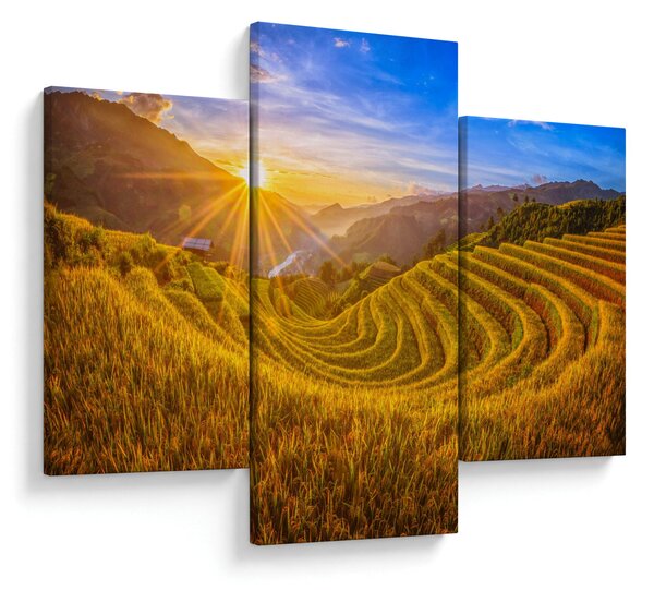 Kép - Rizs teraszok Vietnamban (90x60 cm)