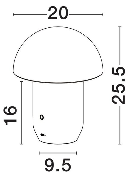 Pois LED dekoratív asztali lámpa