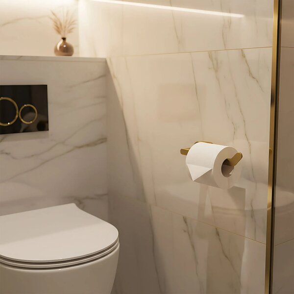 Falra szerelhető wc papír tartó 109 Til Brush Gold