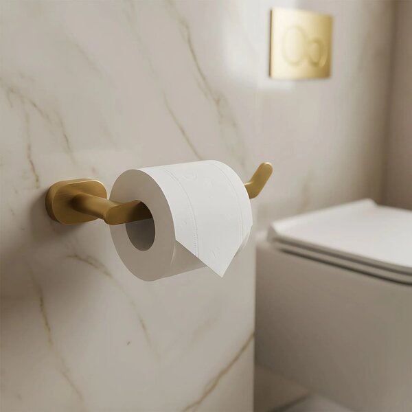 Falra szerelhető wc papír tartó 109 Til Brush Gold
