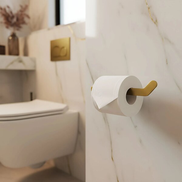 Falra szerelhető wc papír tartó 109 Til Brush Gold