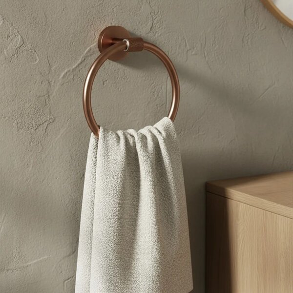 Fürdőszoba fogas Ring 5710 Galo Brush Copper