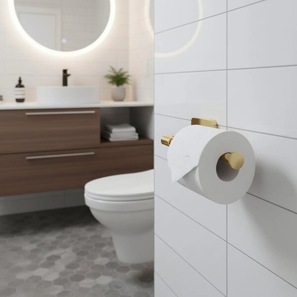 Falra szerelhető wc papír tartó 5909 Nico Gold