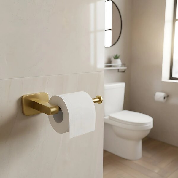 Falra szerelhető wc papír tartó 5909 Nico Brush Gold