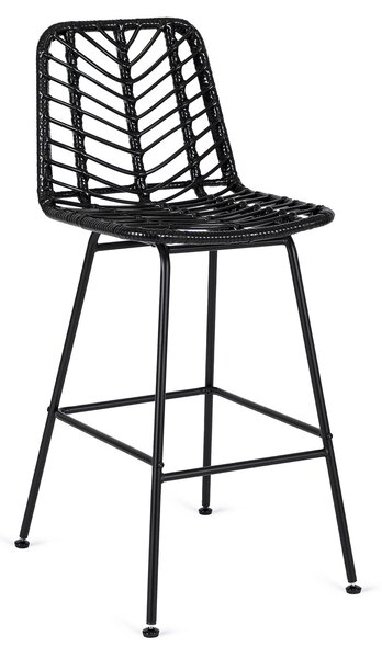 Rattan bárszék JERRY fekete