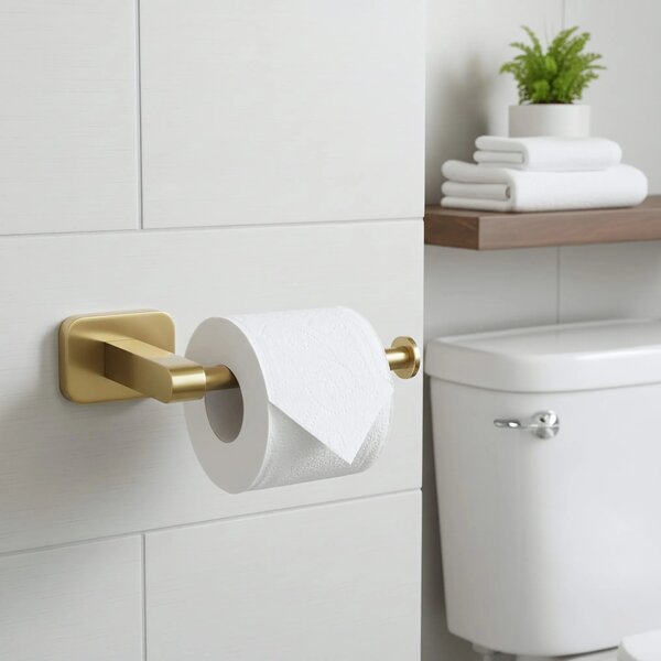 Falra szerelhető wc papír tartó 5909 Nico Brush Gold