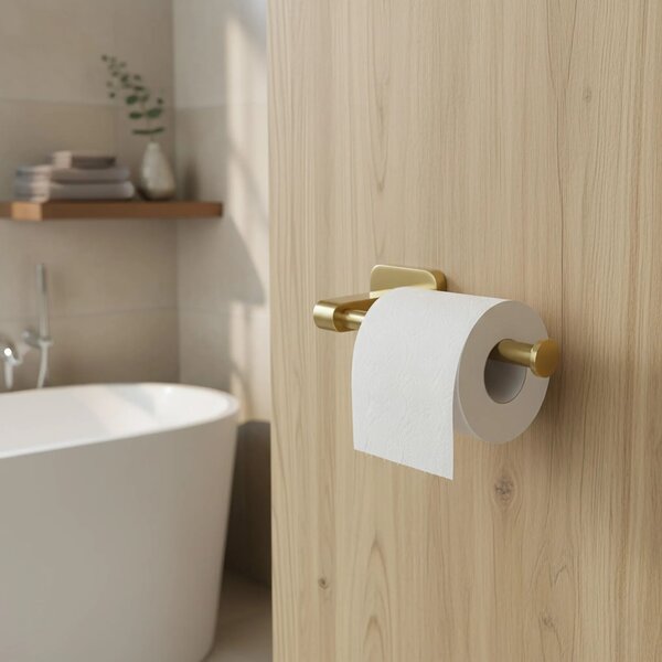 Falra szerelhető wc papír tartó 5909 Nico Brush Gold