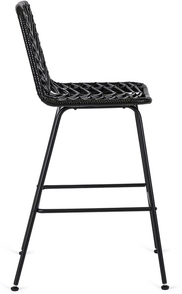 Rattan bárszék JERRY fekete