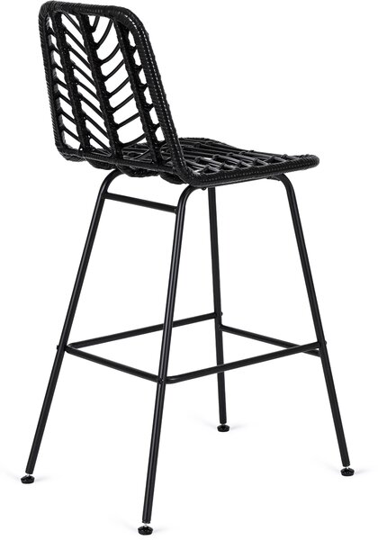 Rattan bárszék JERRY fekete