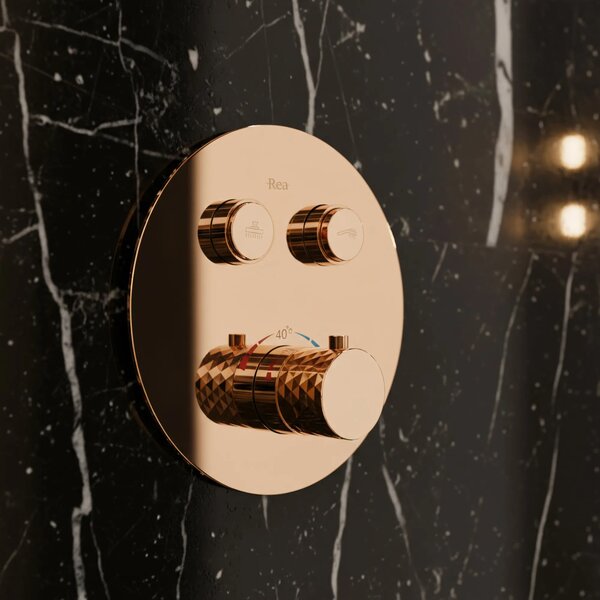 Zuhanyszett rejtett Rea Lungo Diamond Copper + BOX
