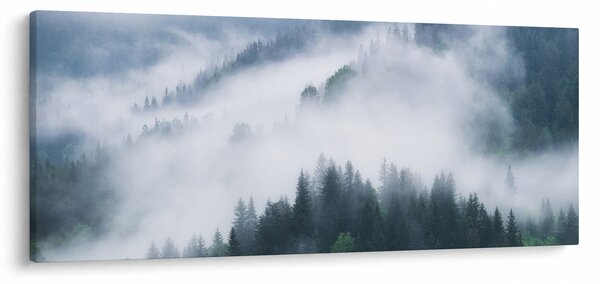 Kép - Fák a ködben (120x50 cm)