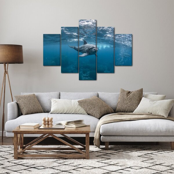 Kép - Delfin a felszín alatt (150x105 cm)