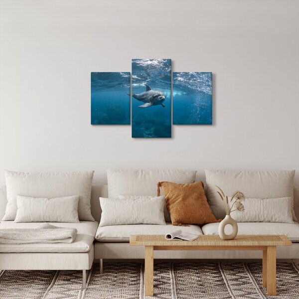 Kép - Delfin a felszín alatt (90x60 cm)