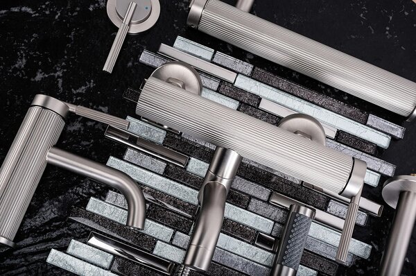 Fürdőkád csaptelep Argon Brush Nickel