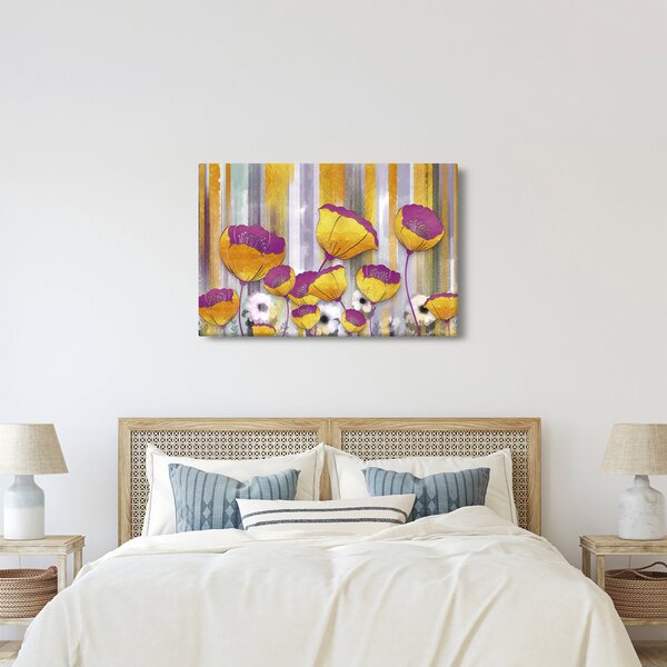 Kép - Virágok illusztrációja (90x60 cm)