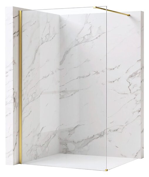 Zuhanyfal Rea Flexi Transparent / Brush Gold 70