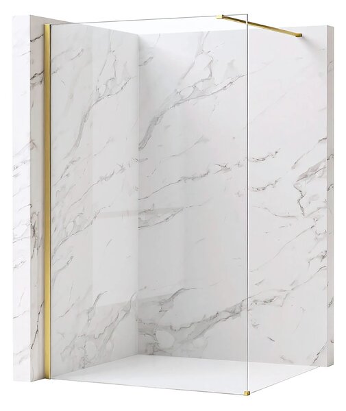 Zuhanyfal Rea Flexi Transparent / Brush Gold 120