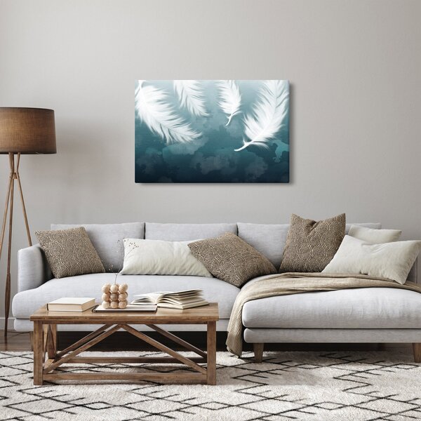 Kép - Fehér toll (90x60 cm)