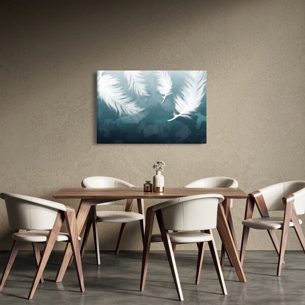 Kép - Fehér toll (90x60 cm)
