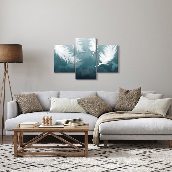 Kép - Fehér toll (90x60 cm)