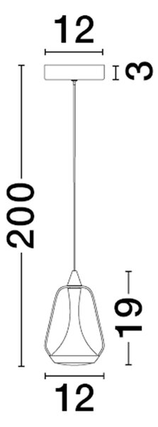 Alish LED egyágú függesztett lámpa