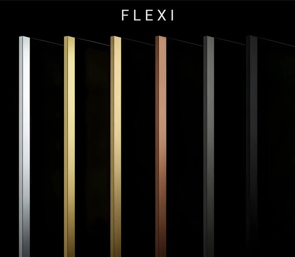 Zuhanyfal Rea Flexi Grey / Gold 80