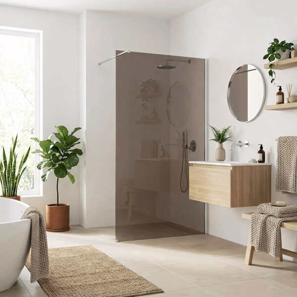 Zuhanyfal Rea Flexi Brown / Chrome 90