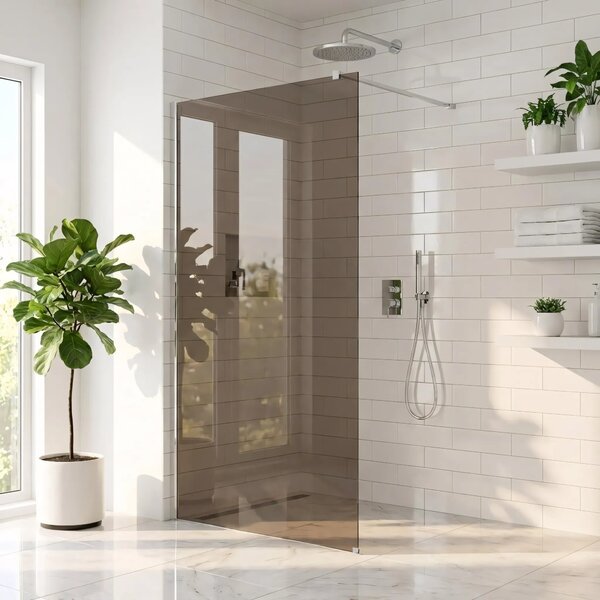 Zuhanyfal Rea Flexi Brown / Chrome 90