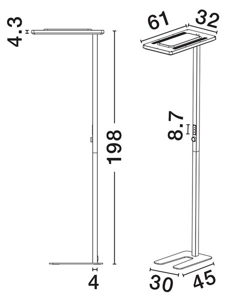 Biolight LED dekoratív állólámpa