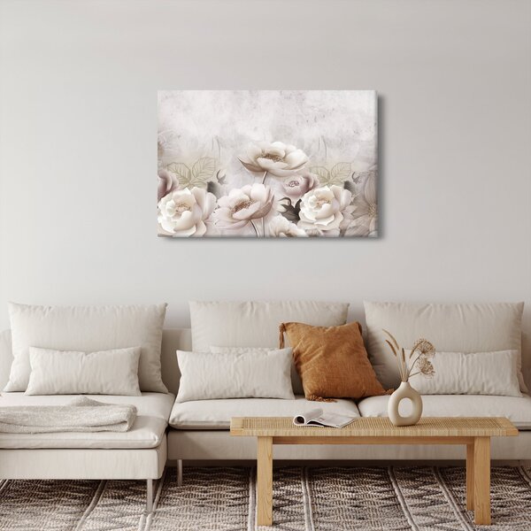 Kép - Rózsaszín bokrok (90x60 cm)