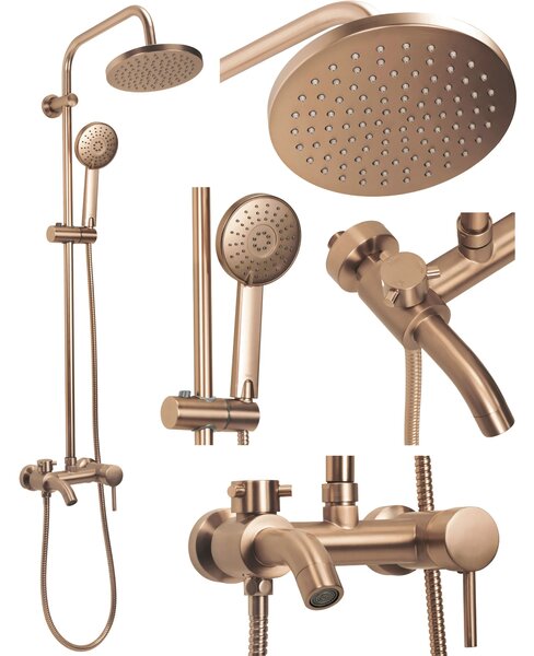 Zuhanyszett Rea Luis Brush Copper