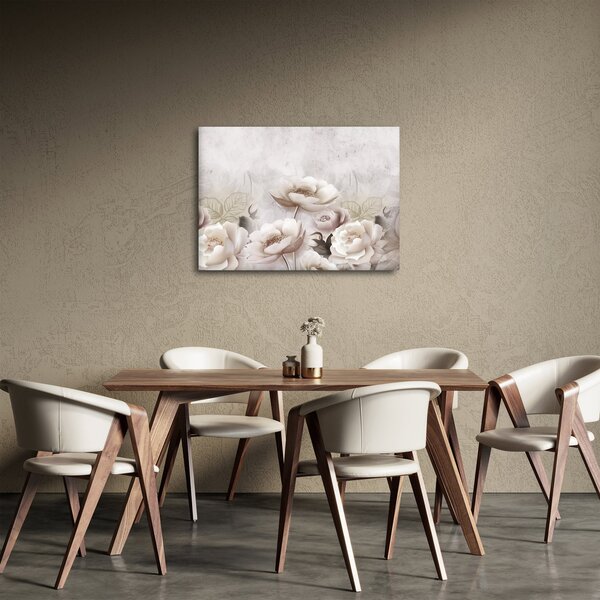 Kép - Rózsaszín bokrok (70x50 cm)
