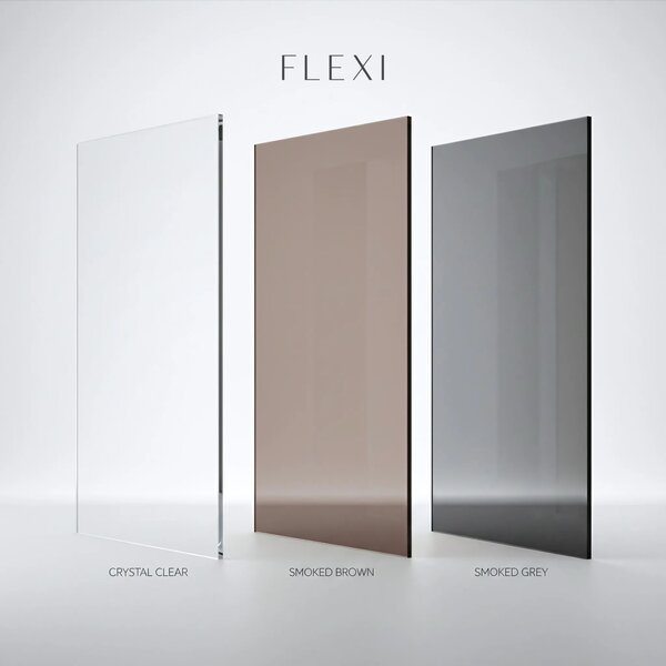 Zuhanyfal Rea Flexi Grey / Chrome 100
