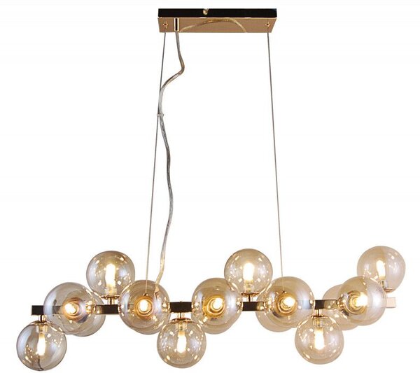 Italux glamour modern függeszték marbelio füstös konyak arany itxpnd-6161-16 go+co