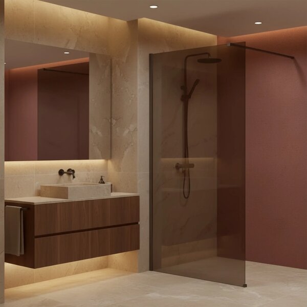 Zuhanyfal Rea Flexi Brown / Titan 140