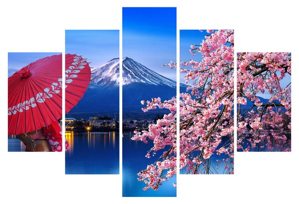 Kép - Kilátás a csúcsra, Japán (150x105 cm)